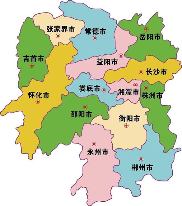 長沙地理位置圖