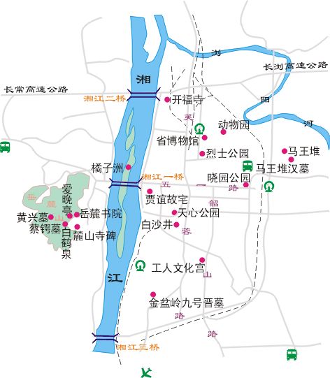 長沙地理位置圖